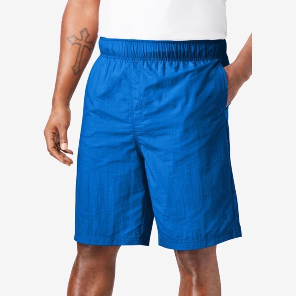 King Size Big & Tall Island™ Classic Swim Trunks In Blue Size 2XLT New With Tags